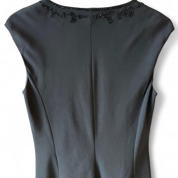 Jones New York Vintage Black Beaded Midi Dress – Size 10 - Picture 7 of 7